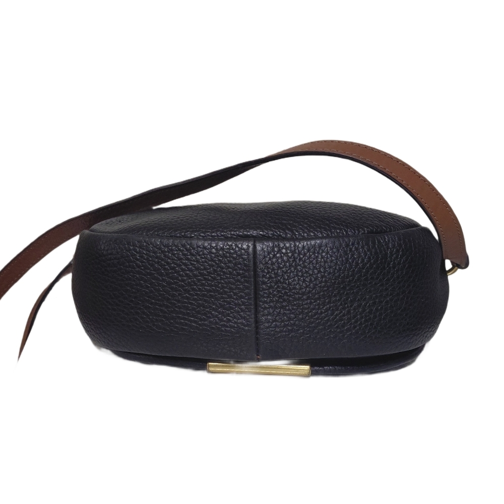 Marc Jacobs Black Pebbled Leather Crossbody Sadle Bag - Picture 3 of 12